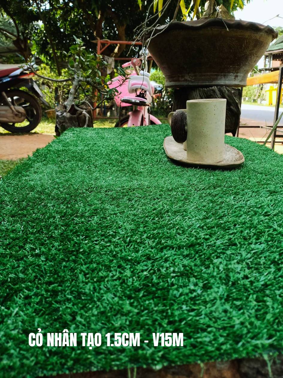 Cỏ nhân tạo 1,5cm giá rẻ nhất mã: V15M