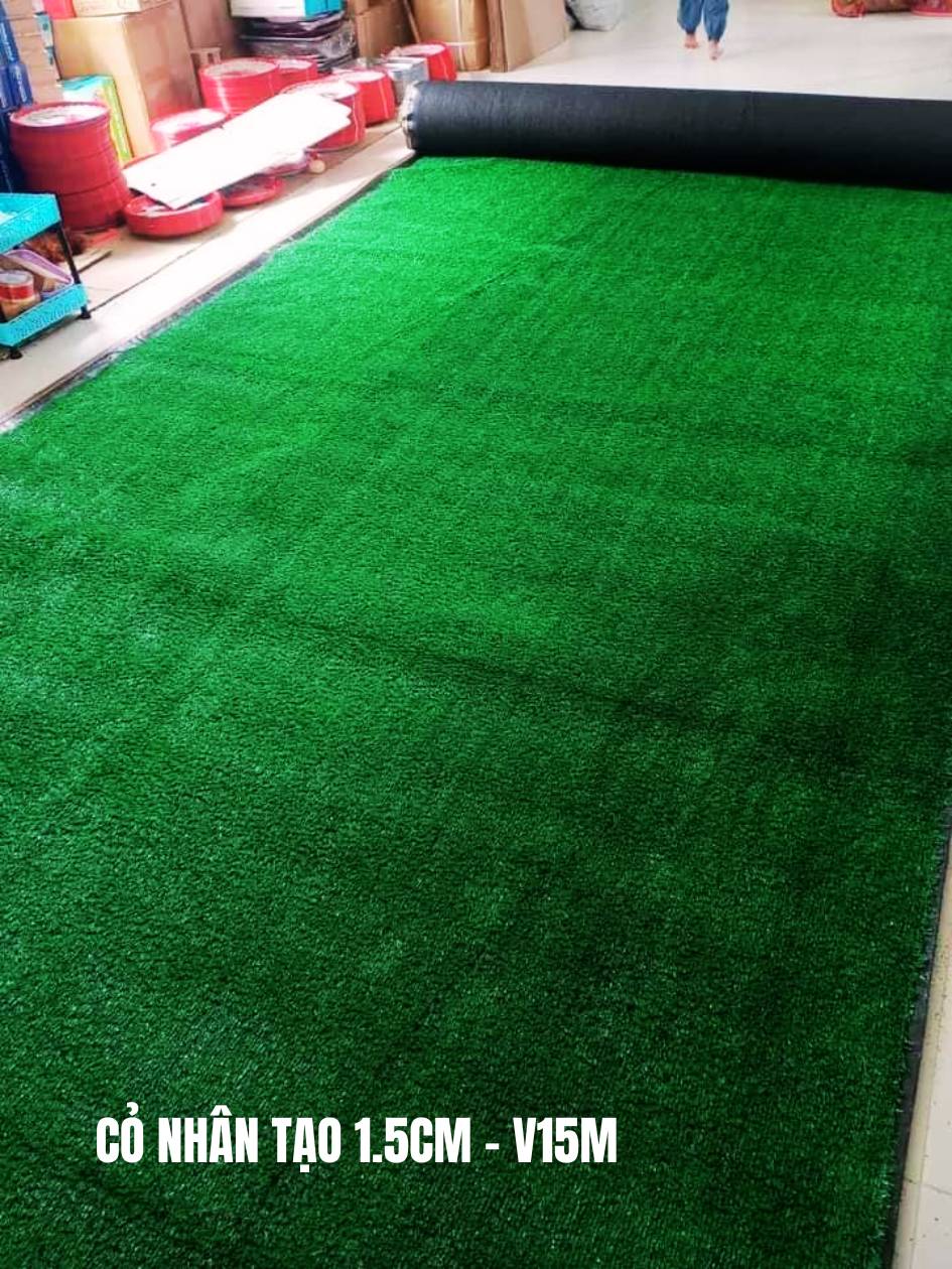 Cỏ nhân tạo 1,5cm giá rẻ nhất mã: V15M