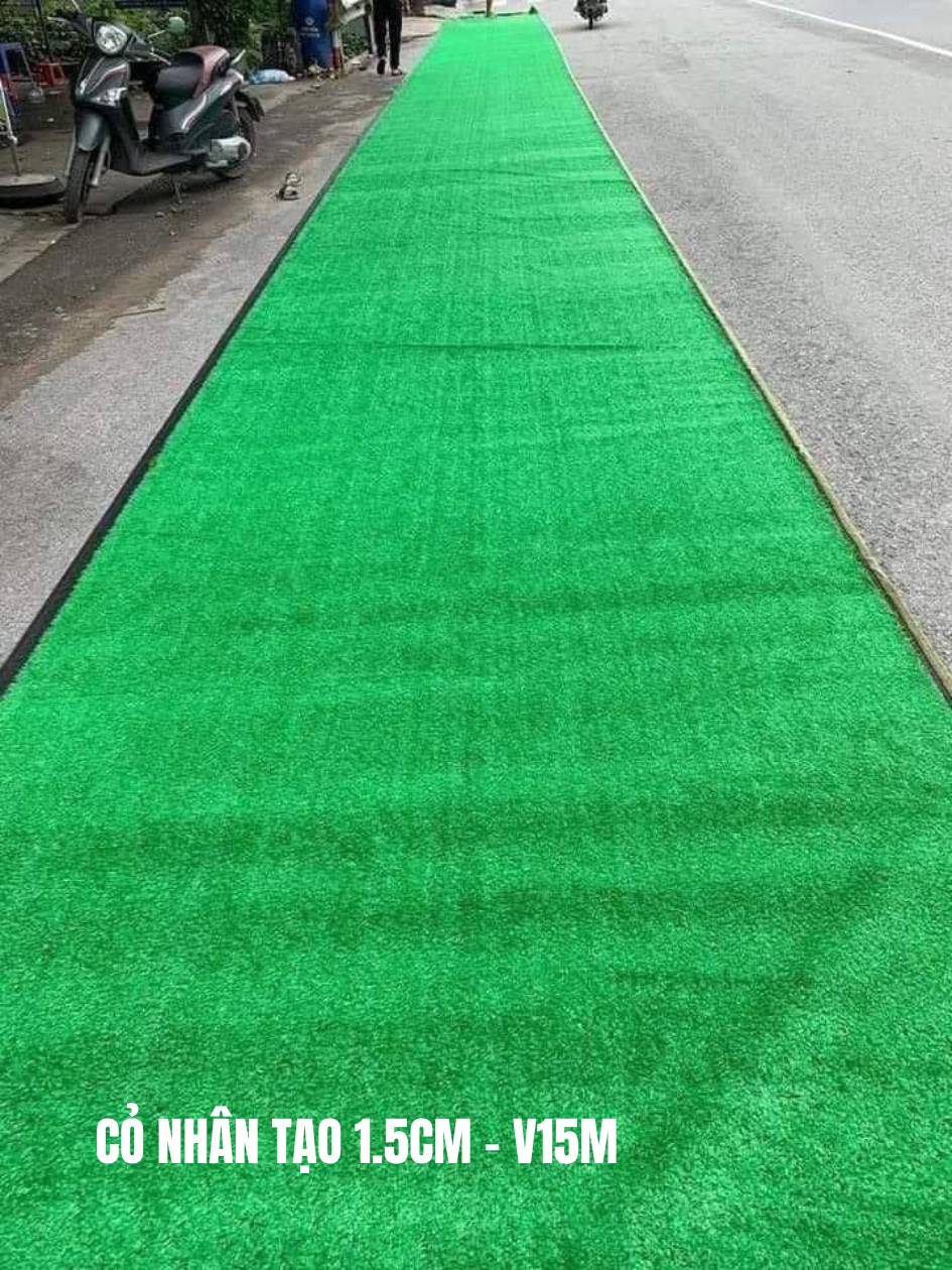 Cỏ nhân tạo 1,5cm giá rẻ nhất mã: V15M
