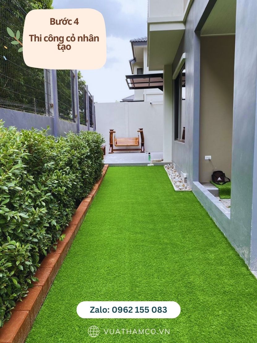 Thi công cỏ nhân tạo Thủ Dầu Một