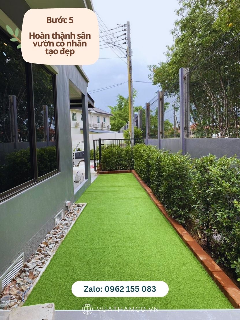 Thi công cỏ nhân tạo Thủ Dầu Một