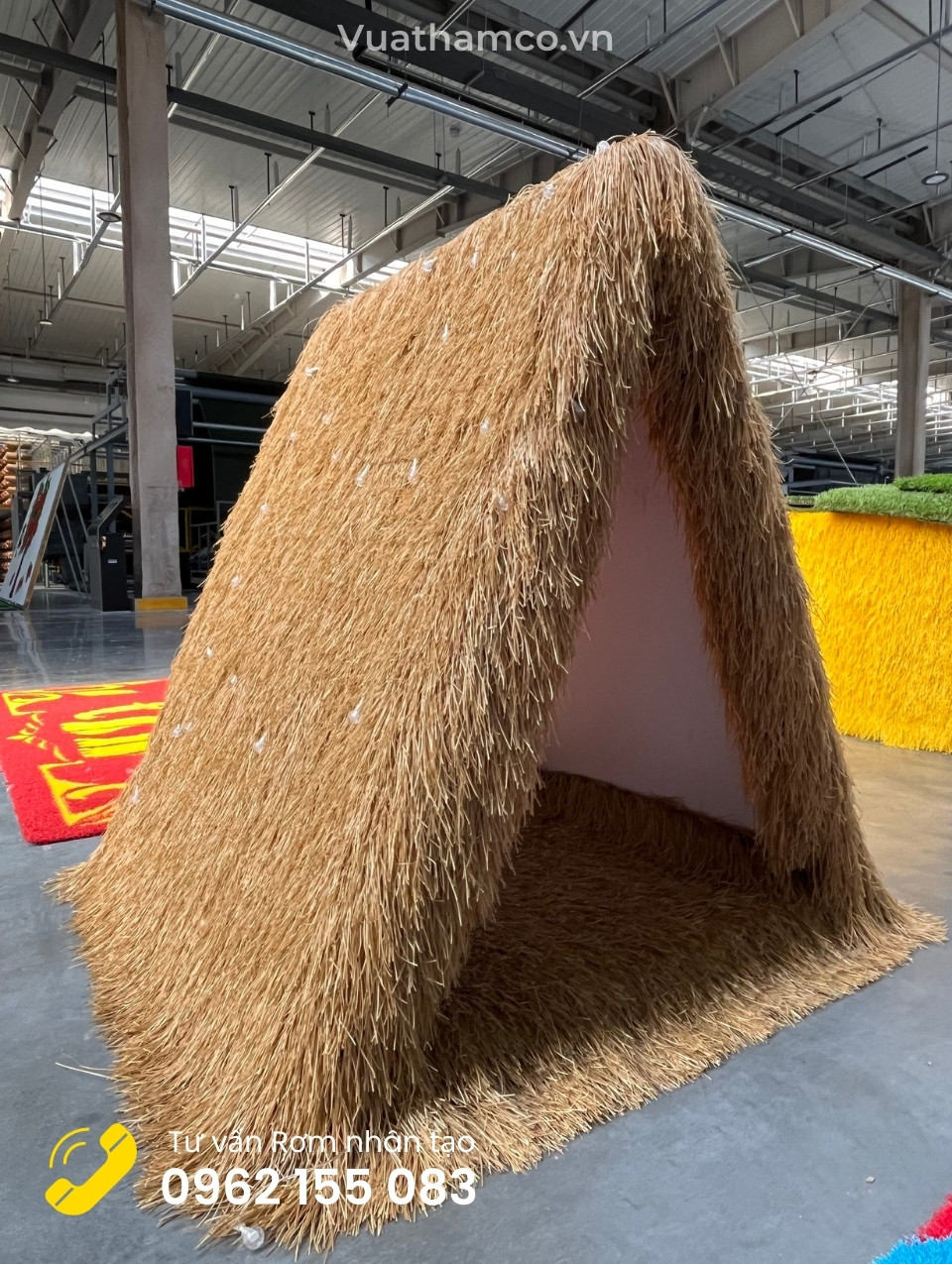 Rơm nhân tạo lợp mái nhà chòi