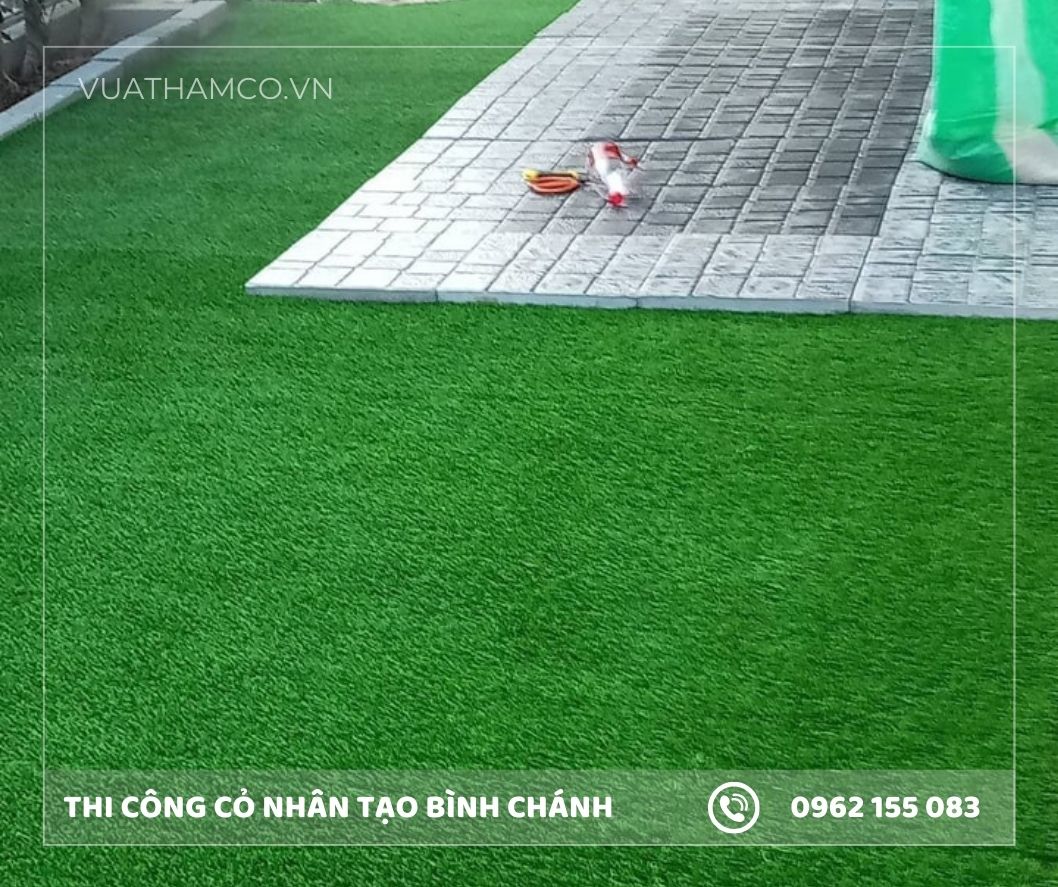 Cỏ nhân tạo sân vườn Bình Chánh