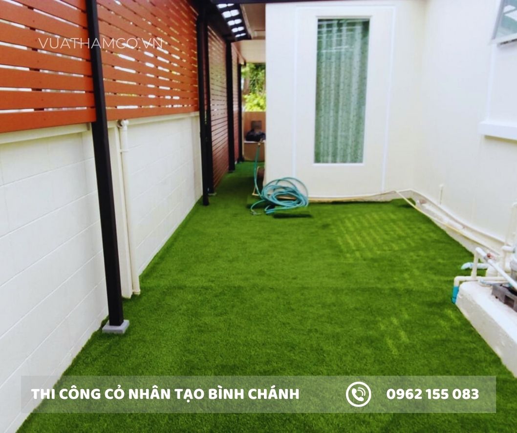 Cỏ nhân tạo sân vườn ở Bình Chánh