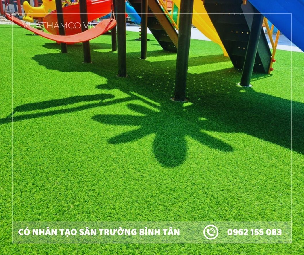 Cỏ nhân tạo trải sân chơi Bình Tân