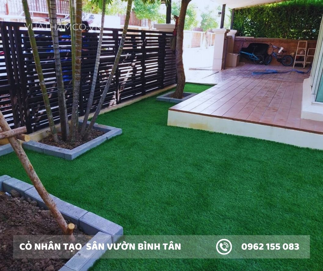 Cỏ nhân tạo sân vườn Bình Tân