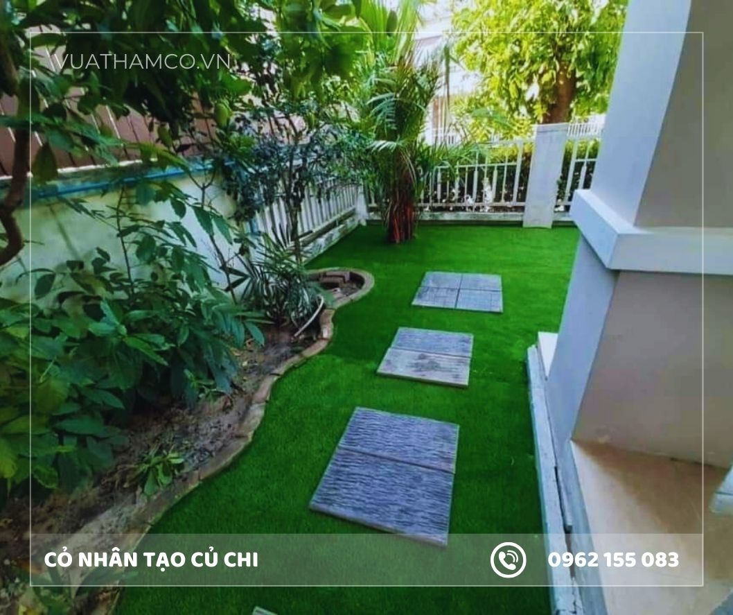 Cỏ nhân tạo Sân vườn Củ Chi giá rẻ