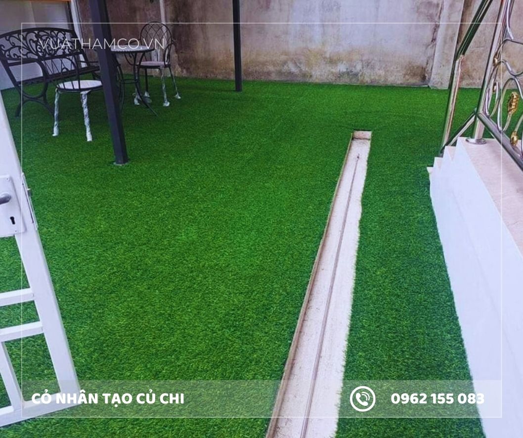 Cỏ nhân tạo trải sân vườn Củ Chi giá rẻ