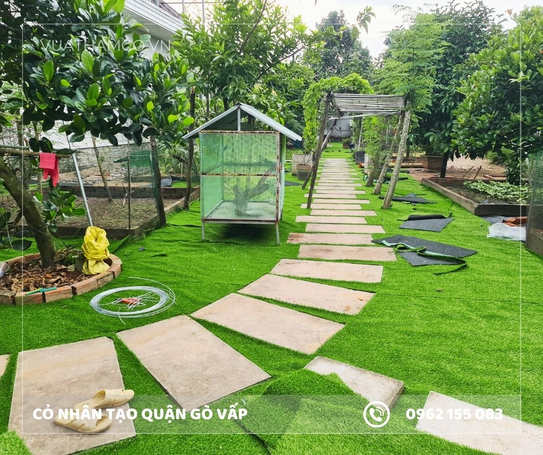 Thi công Cỏ nhân tạo Gò Vấp