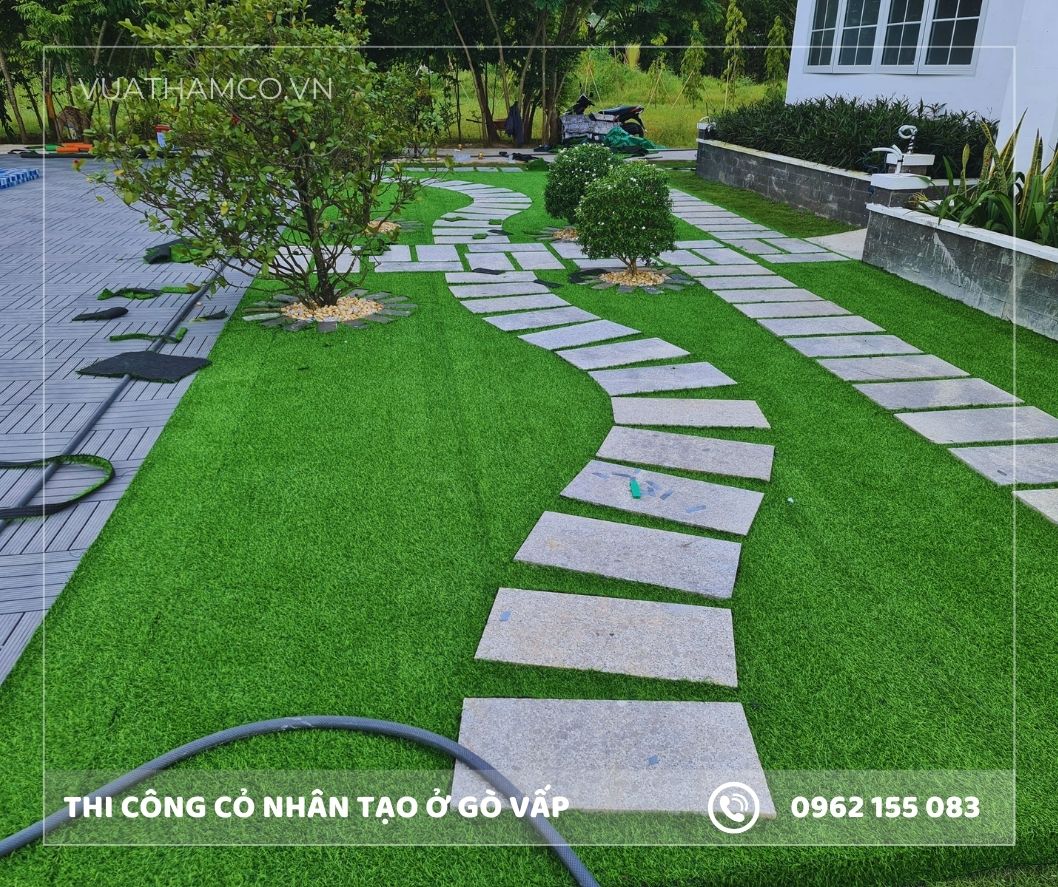 Cỏ nhân tạo sân vườn Gò Vấp