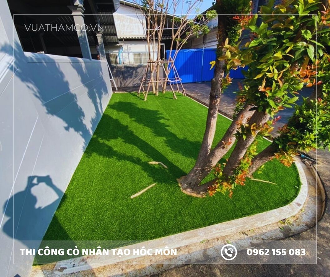 Cỏ nhân tạo sân vườn Hóc Môn