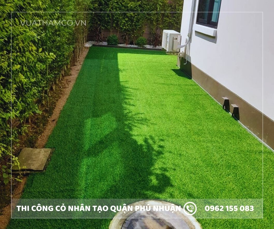 Cỏ nhân tạo sân vườn quận Phú Nhuận