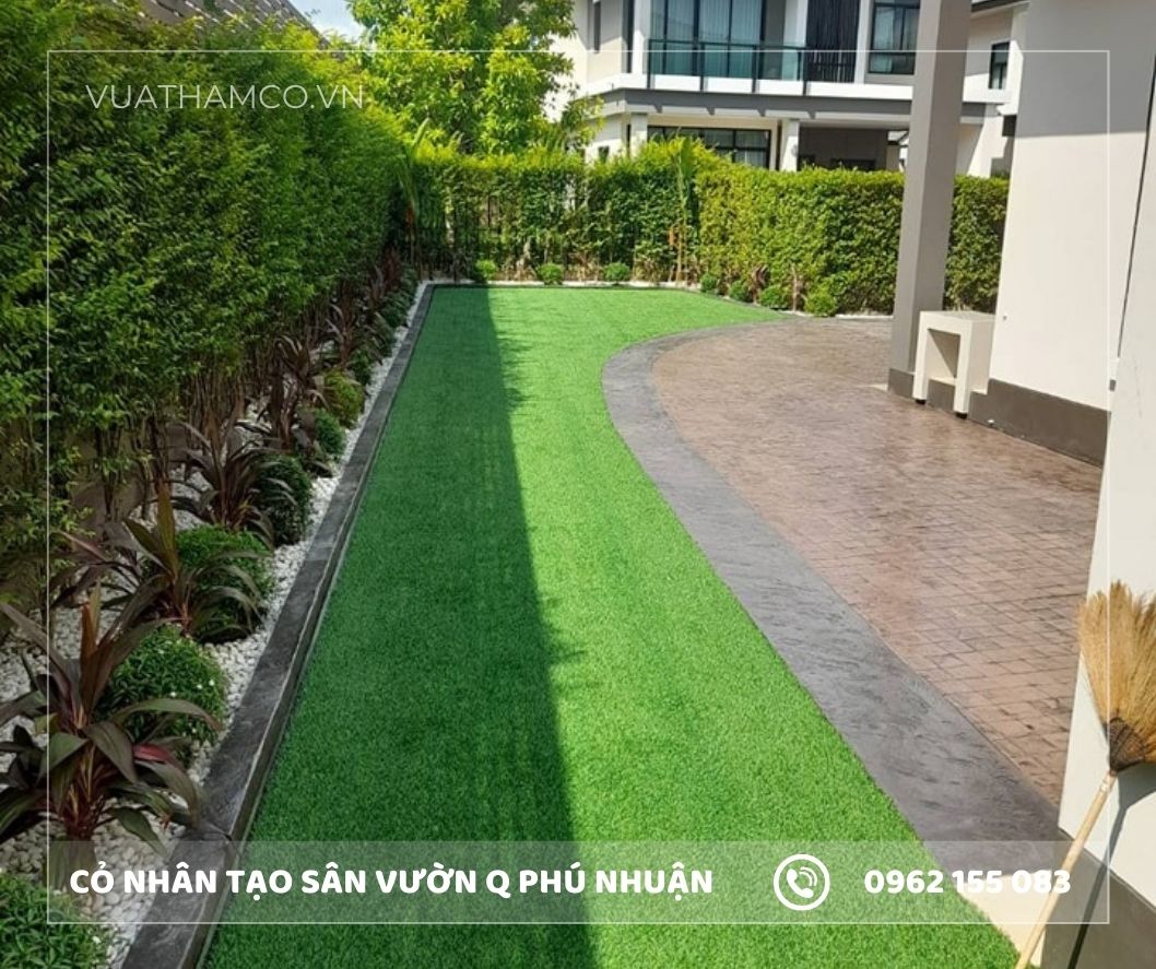 Cỏ nhân tạo sân vườn quận Phú Nhuận