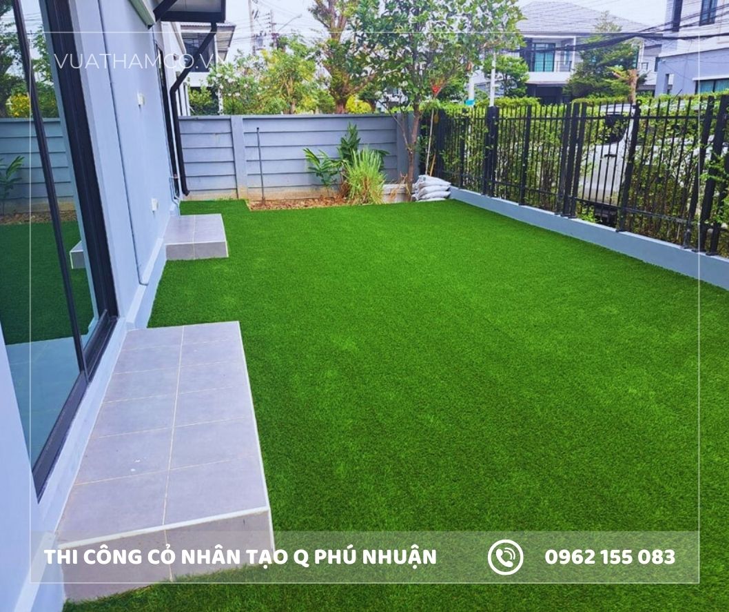 Cỏ nhân tạo sân vườn quận Phú Nhuận