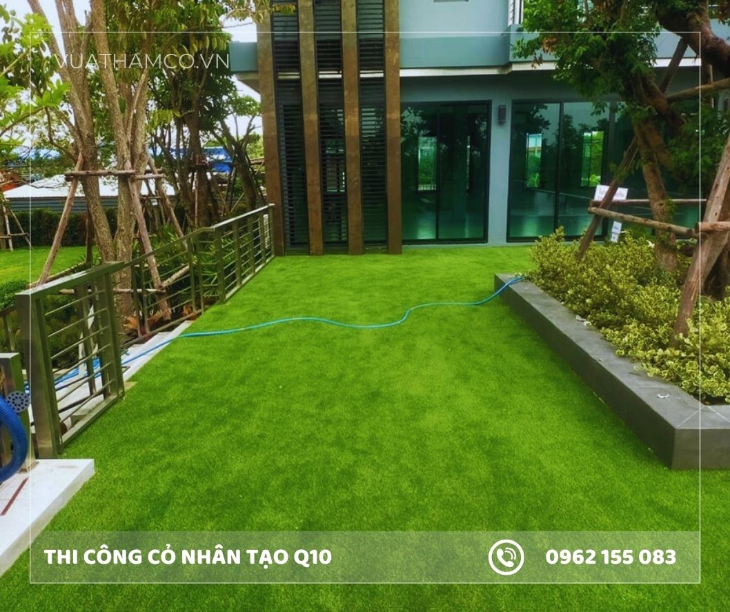 Cỏ nhân tạo sân vườn Quận 10