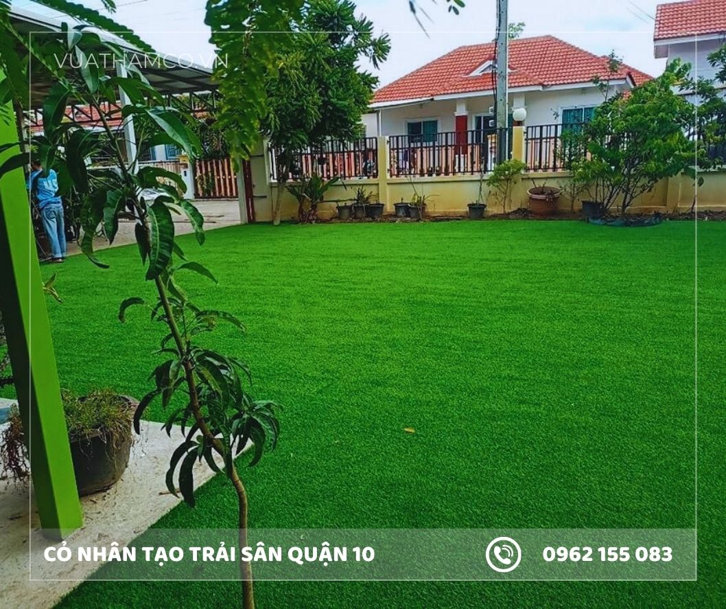 Cỏ nhân tạo sân vườn Quận 10
