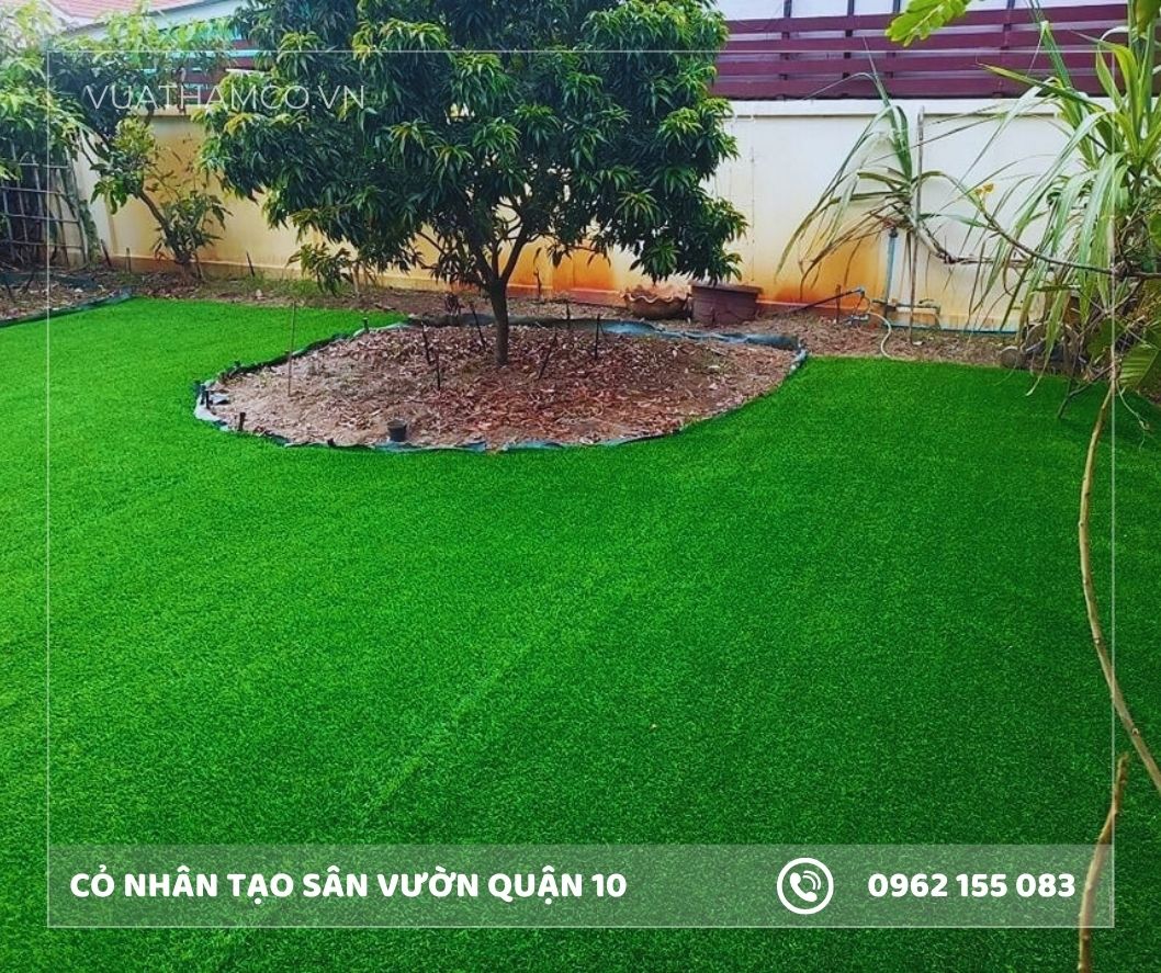 Cỏ nhân tạo sân vườn Quận 10
