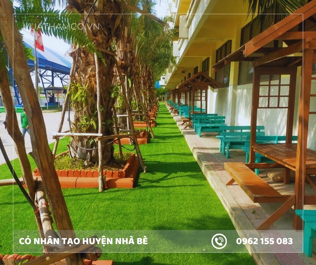 Cỏ nhân tạo sân vườn Nhà Bè