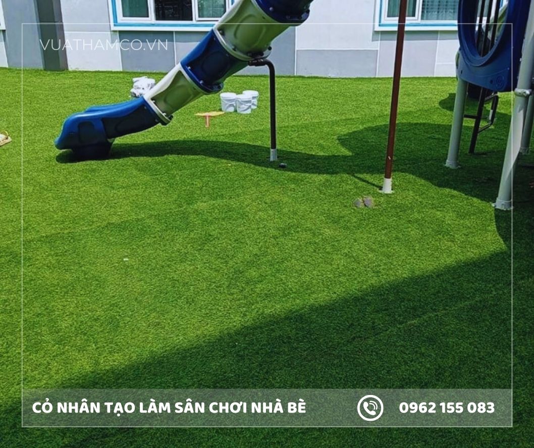 Cỏ nhân tạo làm công viên ở Nhà Bè