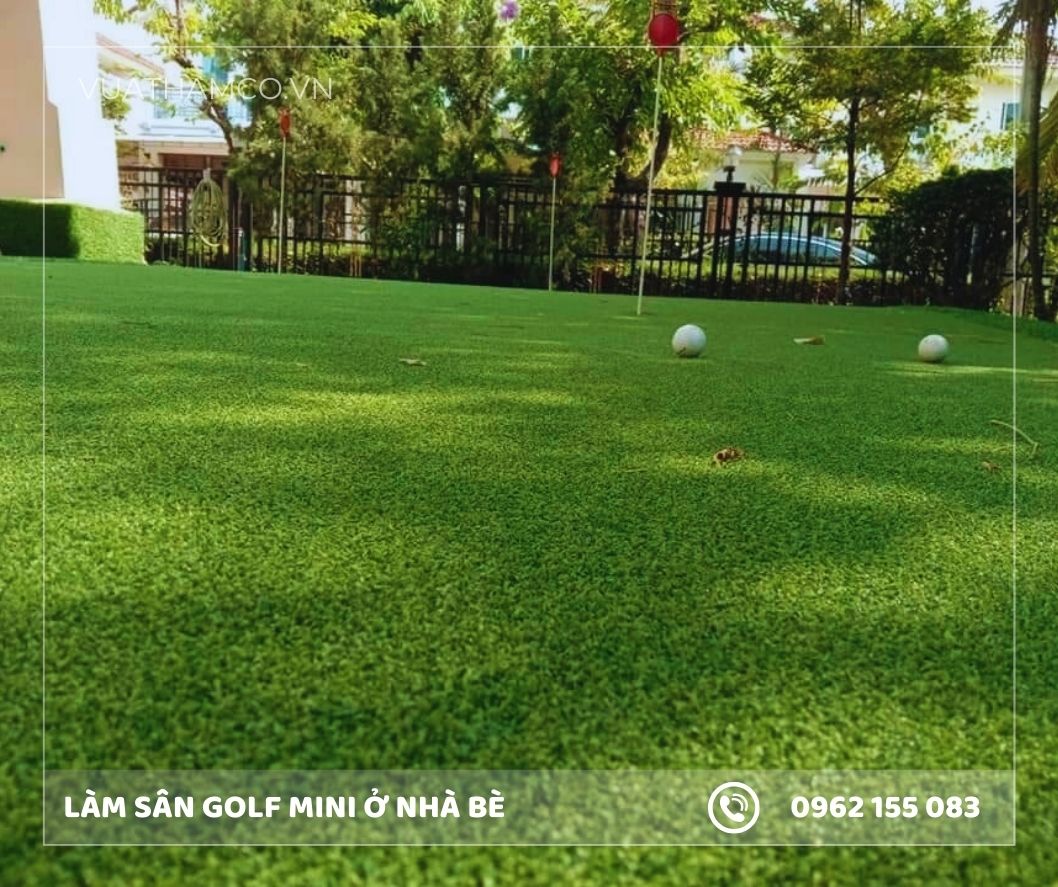 Thi công sân tập golf mini ở Nhà Bè