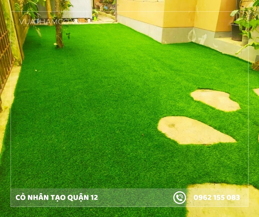 Cỏ nhân tạo sân vườn Quận 12