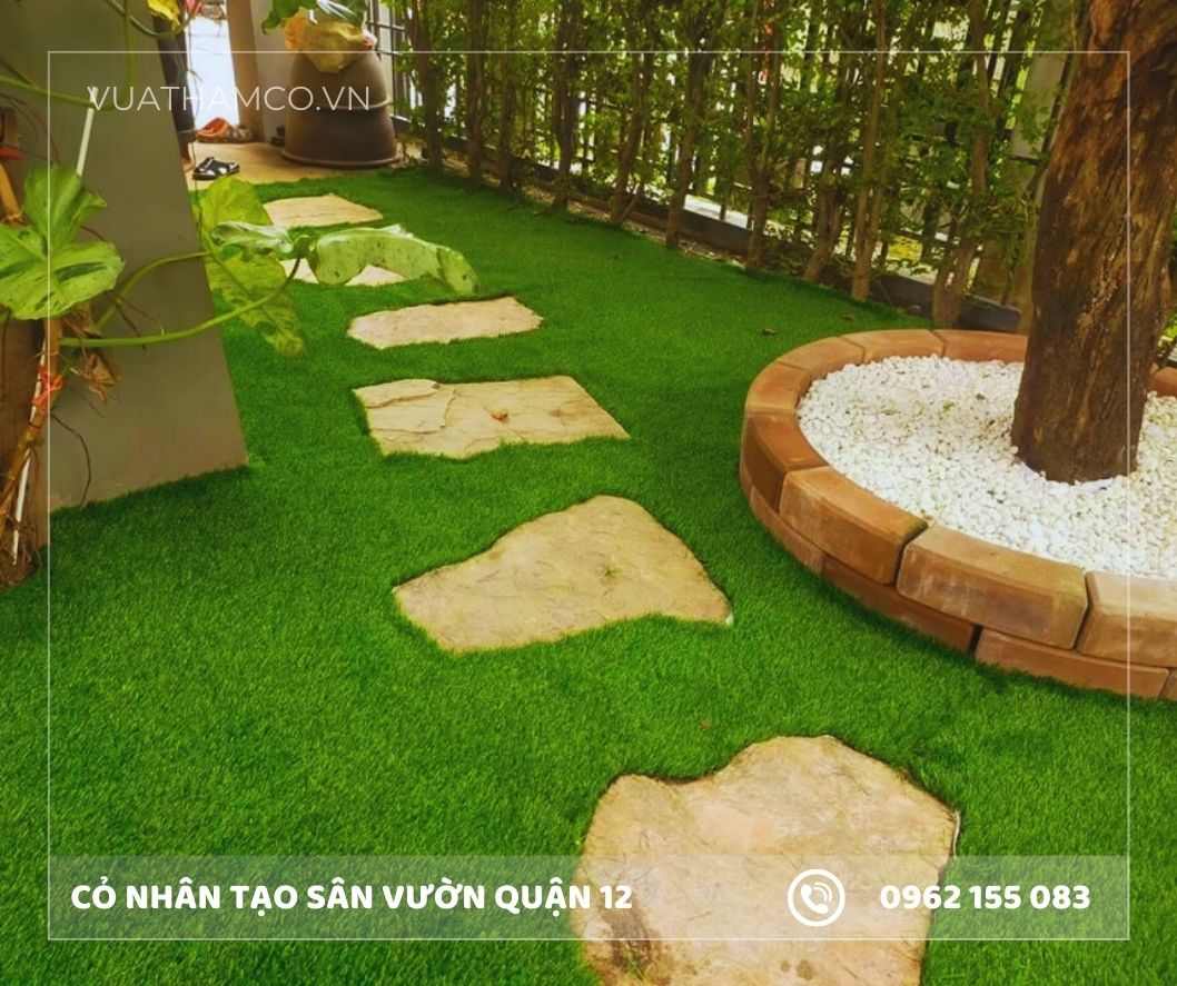 Cỏ nhân tạo sân vườn Quận 12