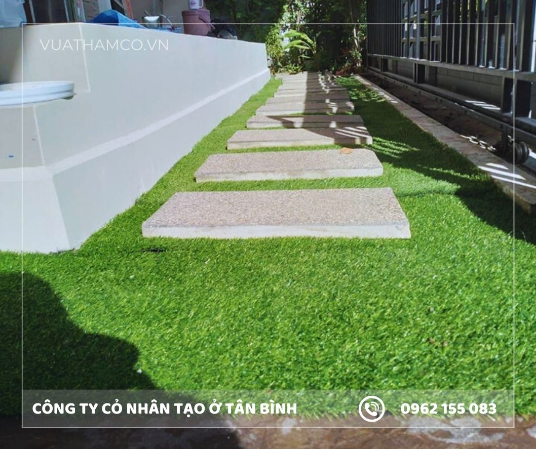 Cỏ nhân tạo sân vườn quận Tân Bình