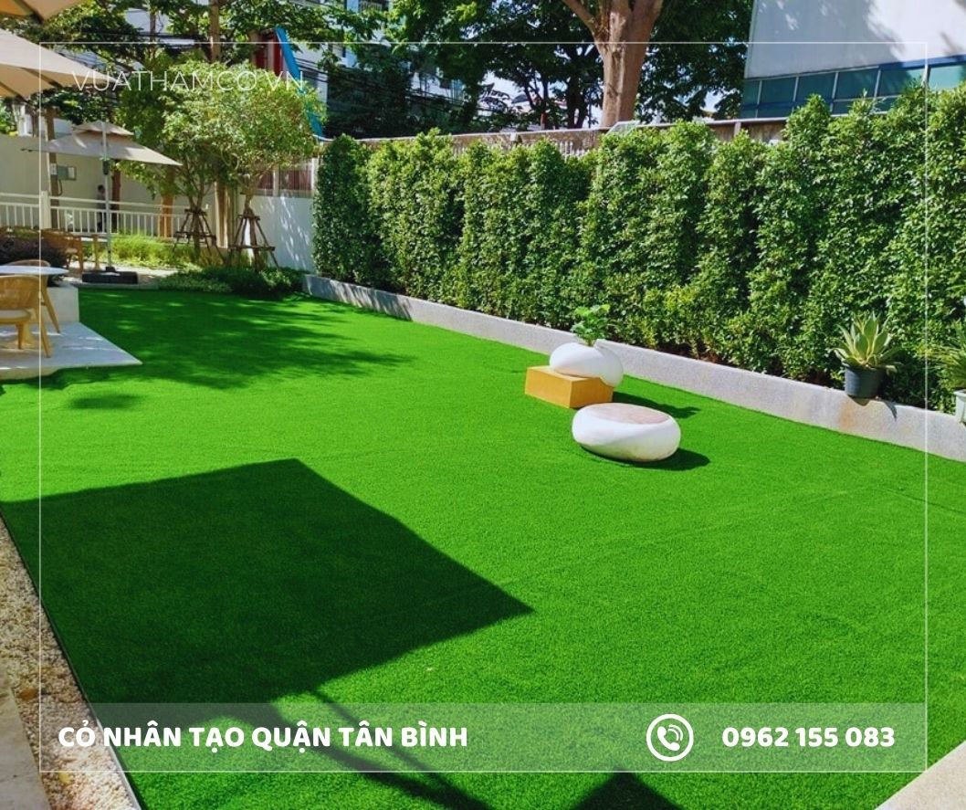 Cỏ nhân tạo sân vườn quận Tân Bình