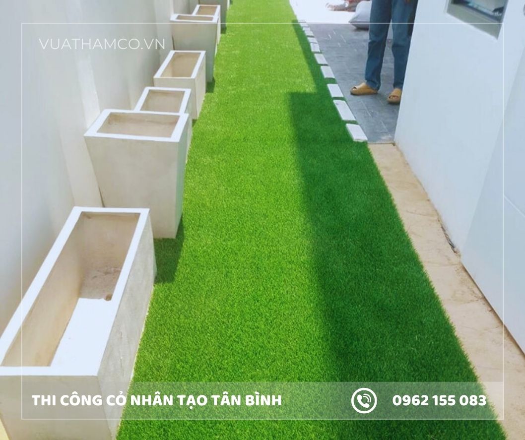 Cỏ nhân tạo sân vườn quận Tân Bình