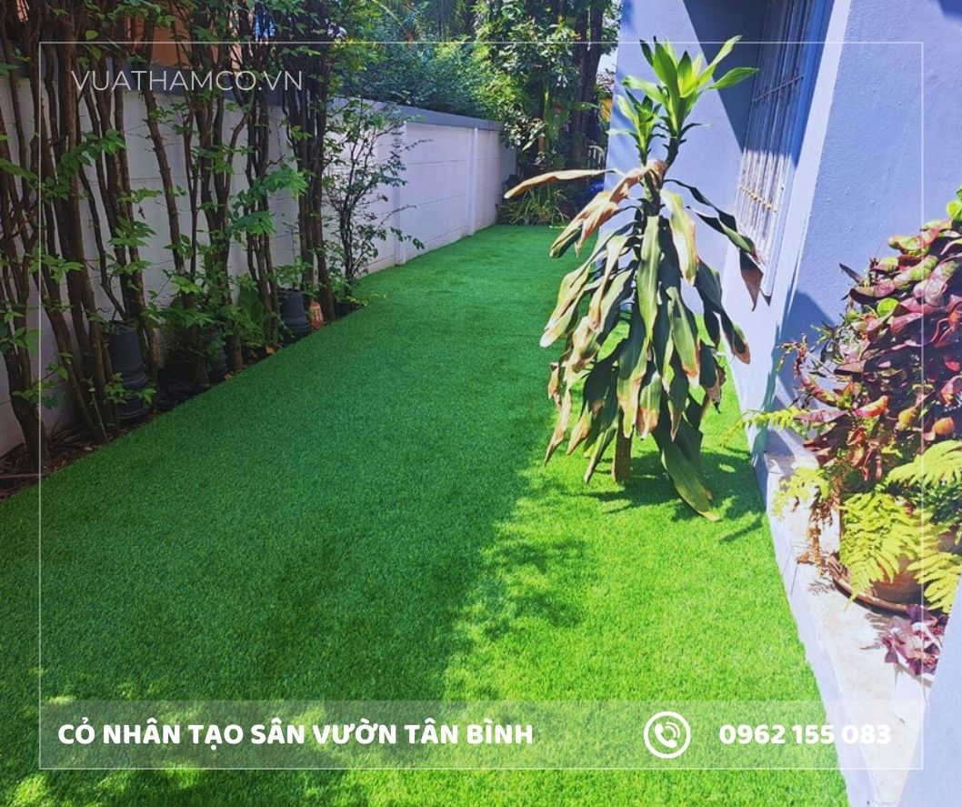 Cỏ nhân tạo sân vườn quận Tân Bình