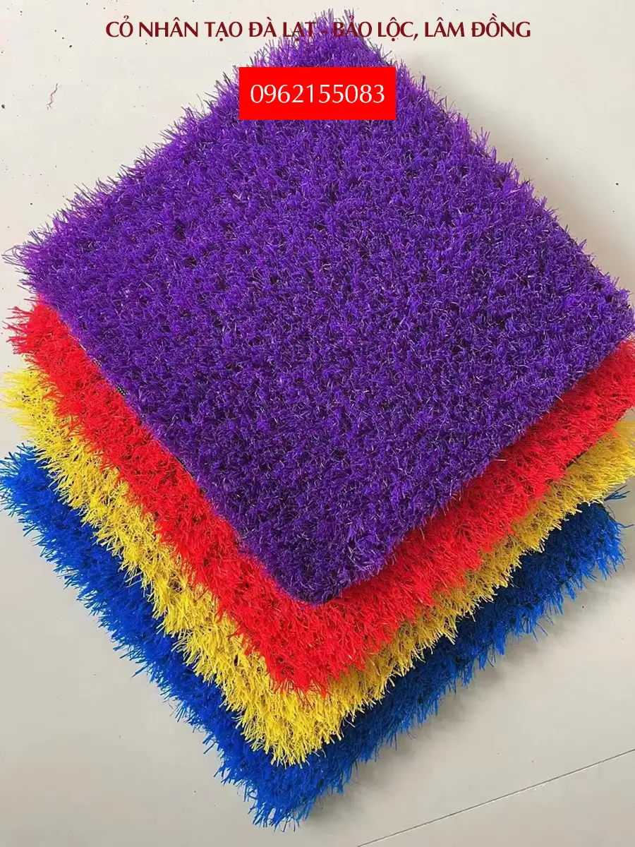 Cỏ nhân tạo Đà Lạt, Bảo Lộc, Lâm Đồng, màu trắng vàng đỏ...