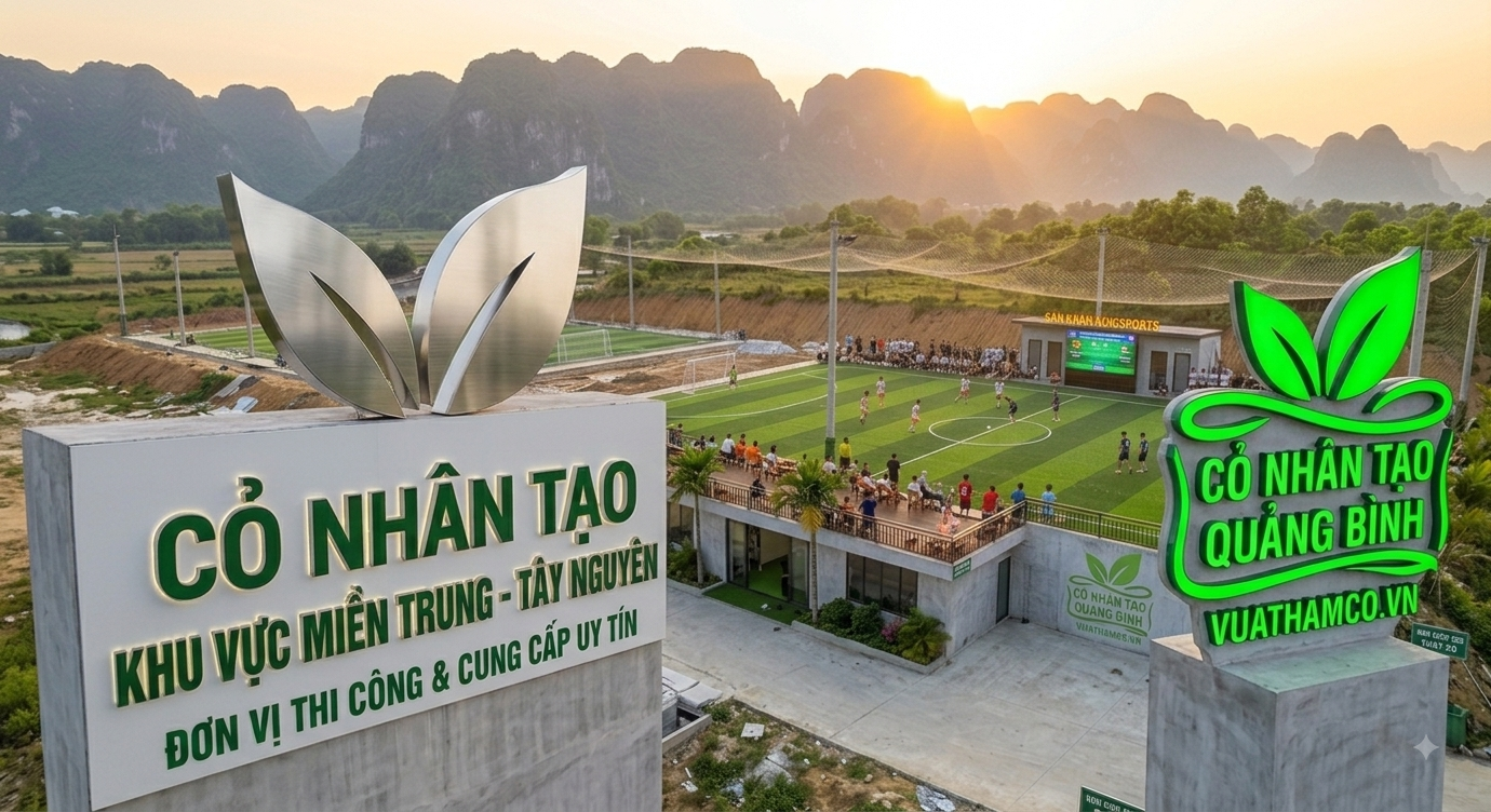 Cỏ nhân tạo sân bóng đá mini Quảng Bình